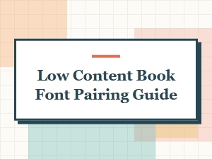 Free Low Content Book Font Pairing Guide for Stunning Designs